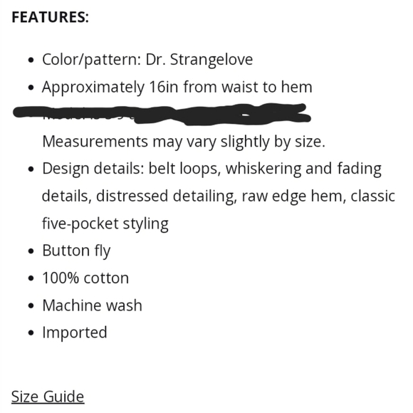 Free People Boyish by Her Corey Sz 28 Distressed Denim Skirt - Picture 14 of 15